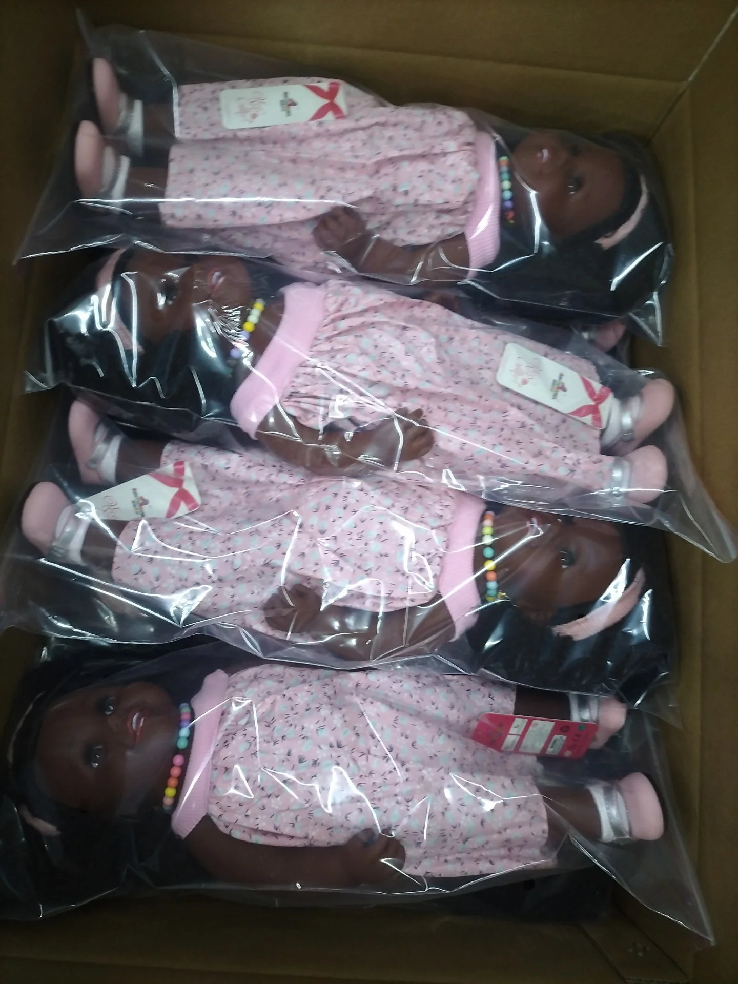 18inch 45cm new style doll toys for kids customize wholesale black doll  with afrio hair with necklace