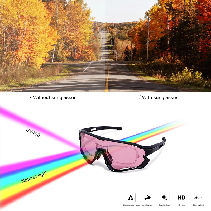 Wholesale Price Oculos De Ciclismo anti UV400 Sunglasses Bicycle Sunglasses Sport Glasses
