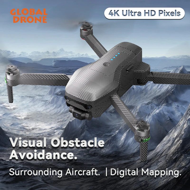 Глобальный Дрон GD96 GPS бесщеточный реальный 4K камера цифровой передачи изображения с передним и задним бинокулярным визуальным предотвращением препятствий