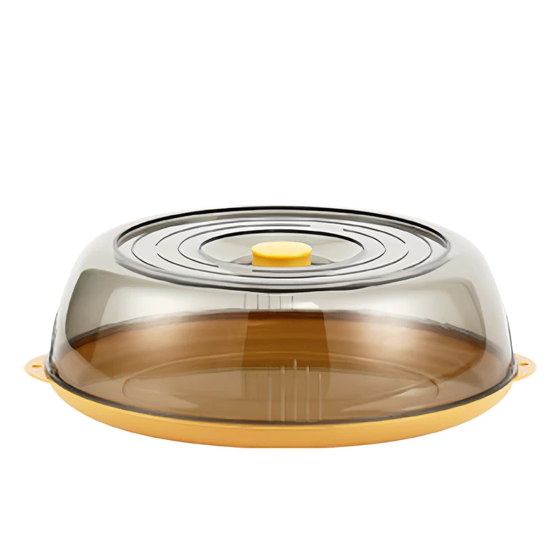 Mordon Kitchen Refrigerator Multilayer Dustproof Stable Food Vegetable Cover Reusable Multifunction Plate Round Clear Dish Cover