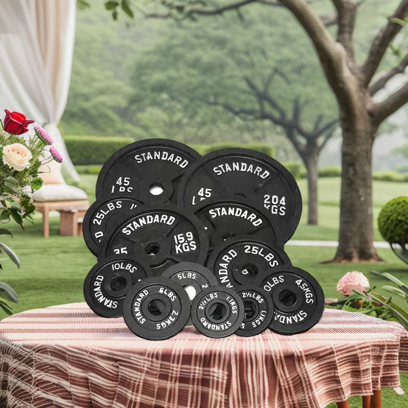 Hot Sale Custom Strength Training Supply 2.5-45lb barbell plates weight plates cast iron barbell sets free weights