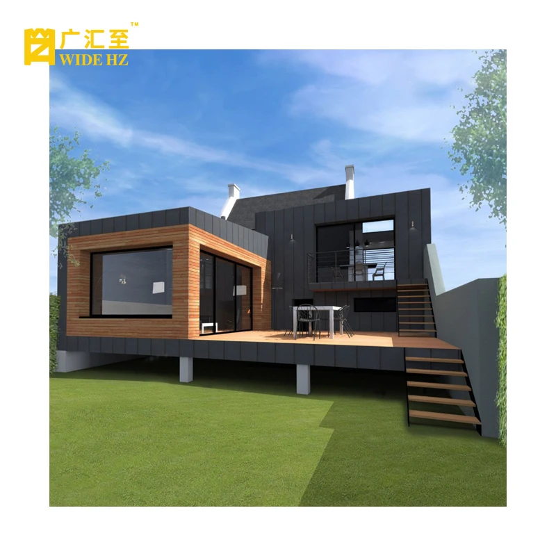 20/40 feet steel frame house prefab panel house Luxury Container homes building office