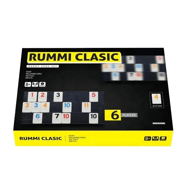 plastic digital  6 players rummy game set BOARD GAME SET