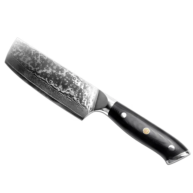6PCS 67 Layers Damascus Steel  Chef Nakiri  utility paring  Bonning knife Kitchen Knife sets with G10 handle