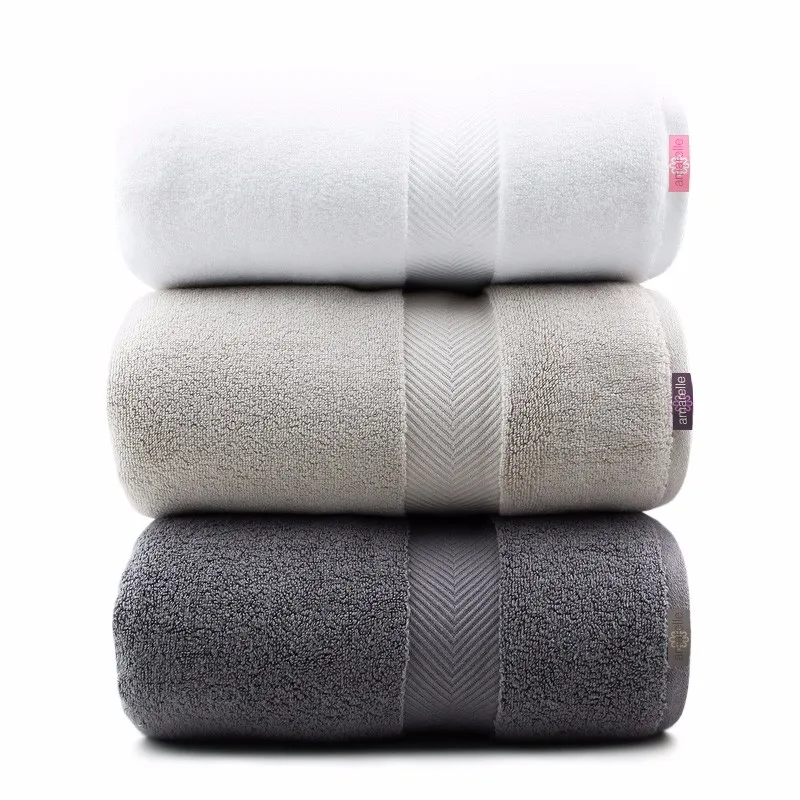 Fantastic and soft anti-bacterial silver bamboo cotton fabric towel for home use