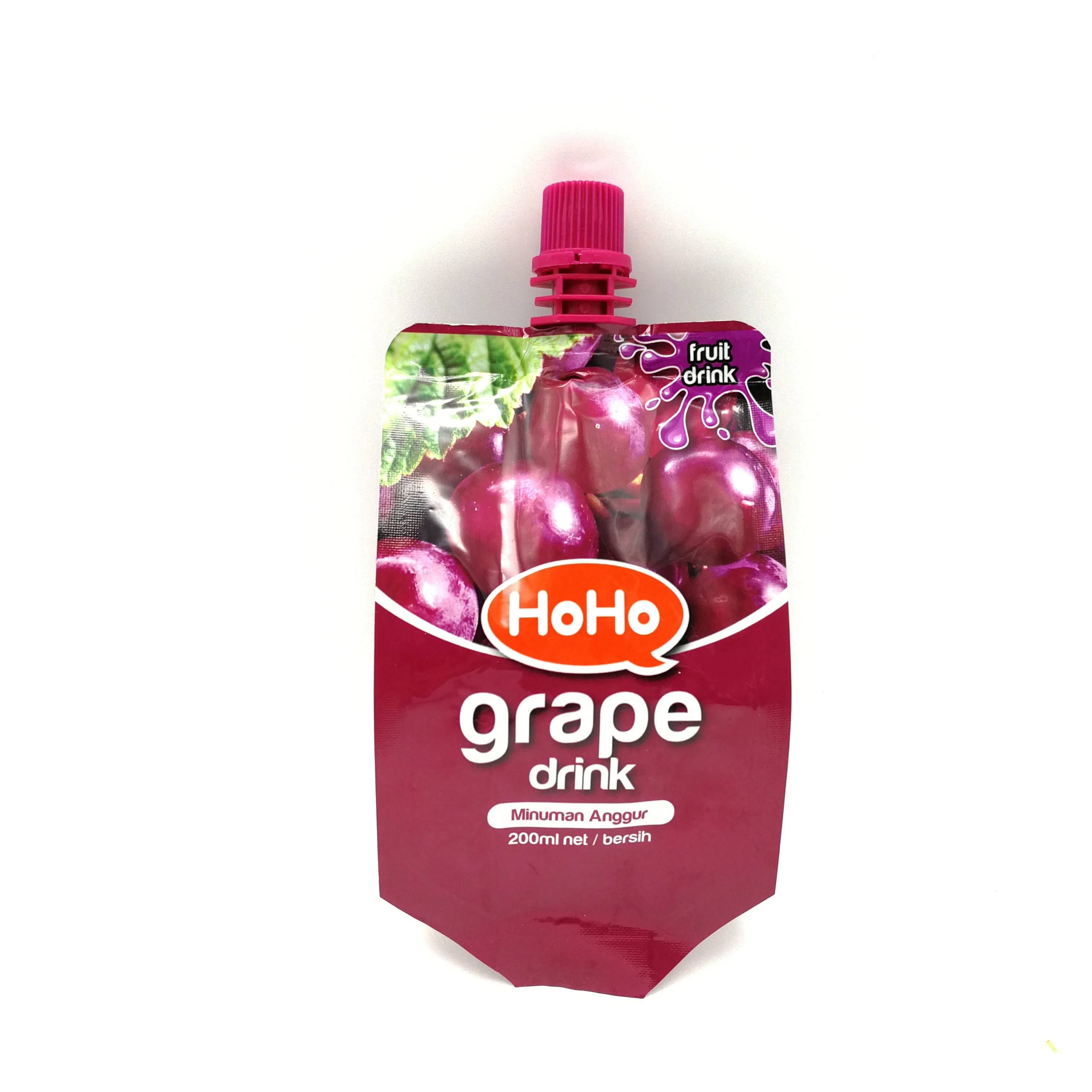 Juice Beverage Plastic Packing Bag With Spout Cap