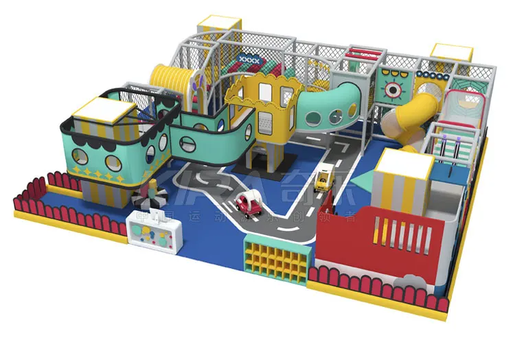 KIRA Children Indoor Plastic Playhouse Amusement Park Naughty Fort Indoor Playground For Kids