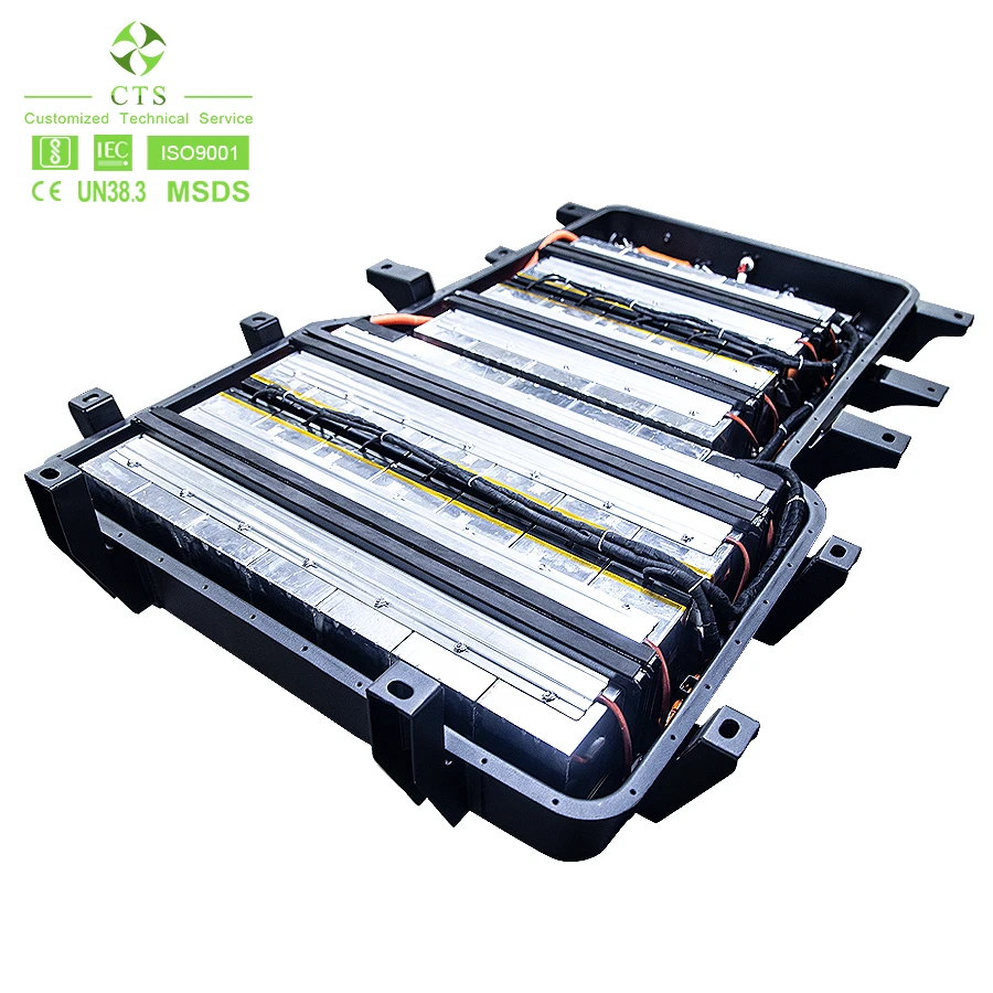 Built In Liquid Cooling System Electric Car Battery 355V 400V 96Ah 200Ah EV Car Battery Pack Display and Racks Smart BMS