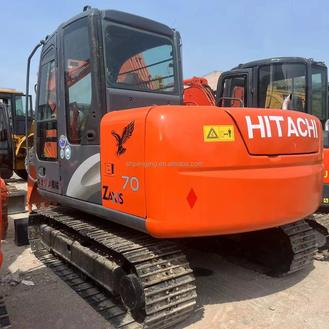 HITACHI ZX70 японский гусеничный экскаватор, 7 тонн, высокоэффективный погрузчик, дешевые землеройные строительные экскаваторы