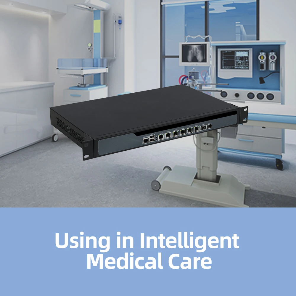 in-tel ce-leron 3865u 8GB DDR4 256GB mSATA 2 SFP Single Power 6 i211 I225 2.5GBE Lan pfSense VPN Firewall PC