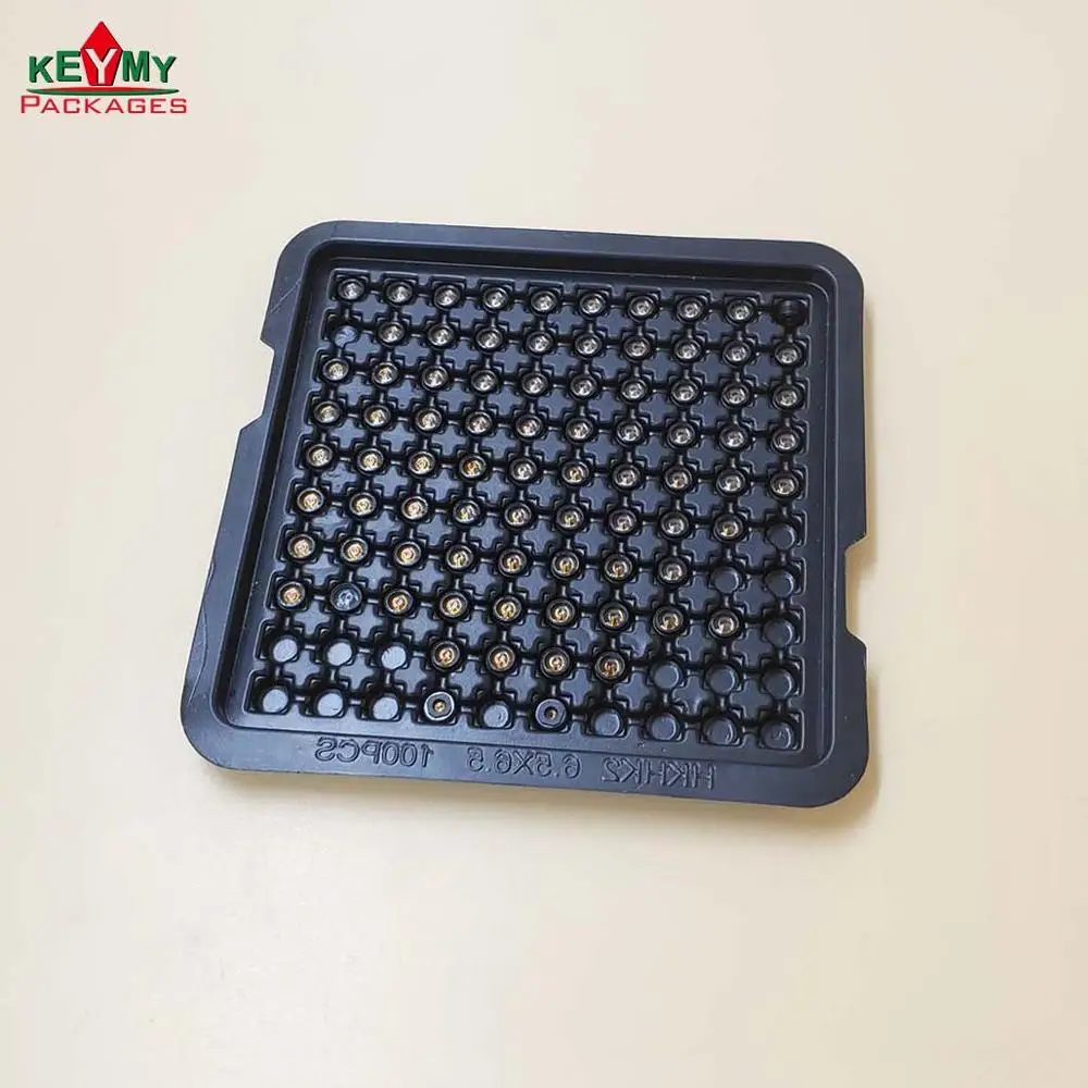 customize black antistatic PS tray for electronic components from Shenzhen ISO auditied factory