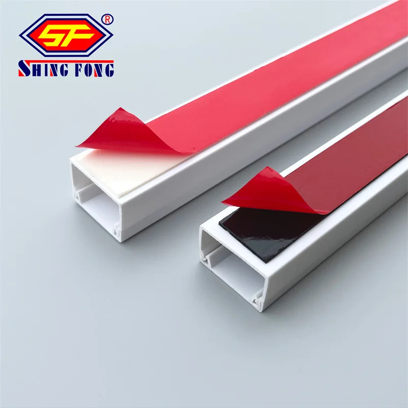 White Color Network PVC Trunking Electrical Items PVC Channel Duct 20x10mm