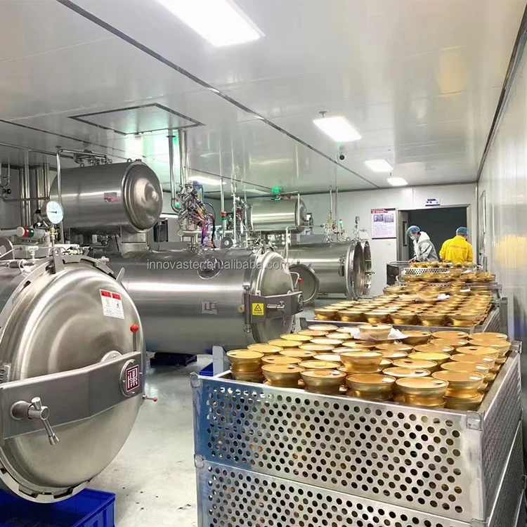 pet food pressure pouch autoclave machine water immersion sterilizer retort with remote control