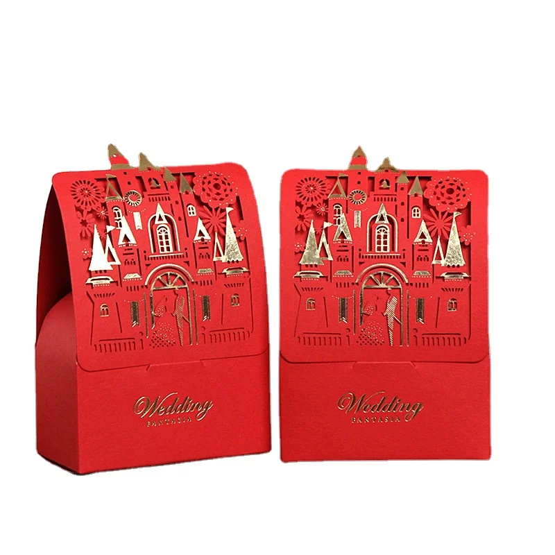 Custom Creative candy box Hollow out wedding candy box wedding supplies Candy packing box