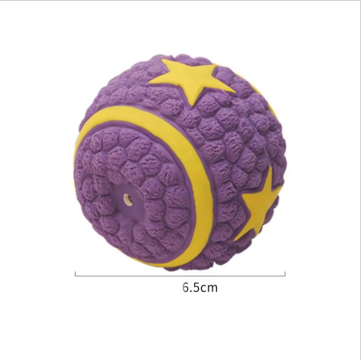 Football Food Ball Dog Lovely Latex Toys Pet  Chewing ball sound dog playing Toys