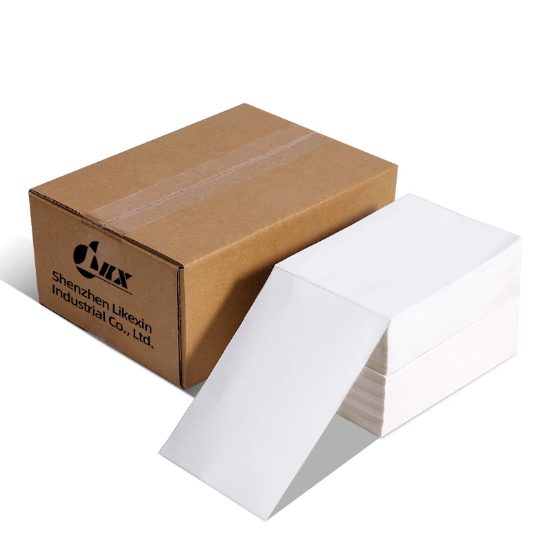 Adhesive Printer Paper 4*6 Fan Fold Direct Address Shipping Thermal Label