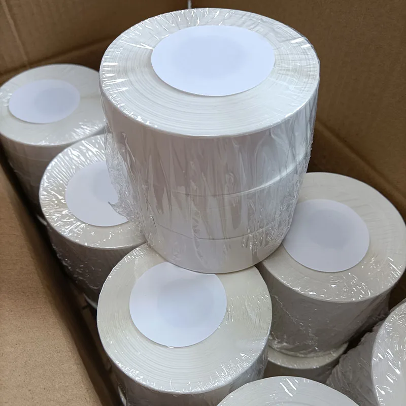 Wholesale 3 Layer Laundry tearproof thermal label 4 x 4 4x6 Inch Raw Material Supplier For wifi thermal label printer