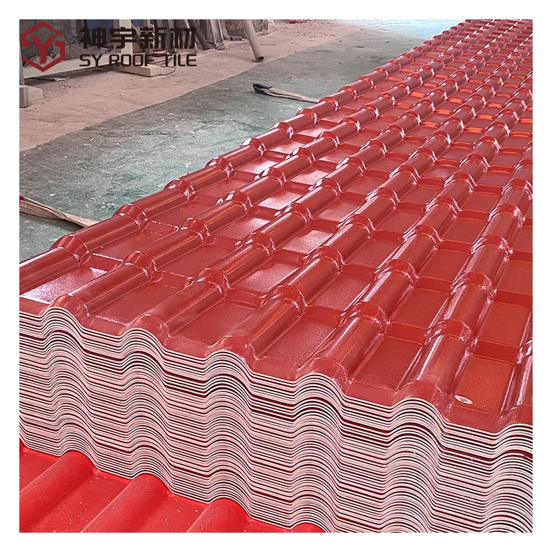 Modern Design Heat-Resistant Spanish ASA PVC Corrugated Roof Sheet Waterproof Synthetic Resin UPVC Roof Tiles for House Building
