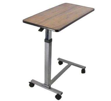 Export style composite wooden hydraulic valve lifter rotating 360 degree height adjustable beside overbed table