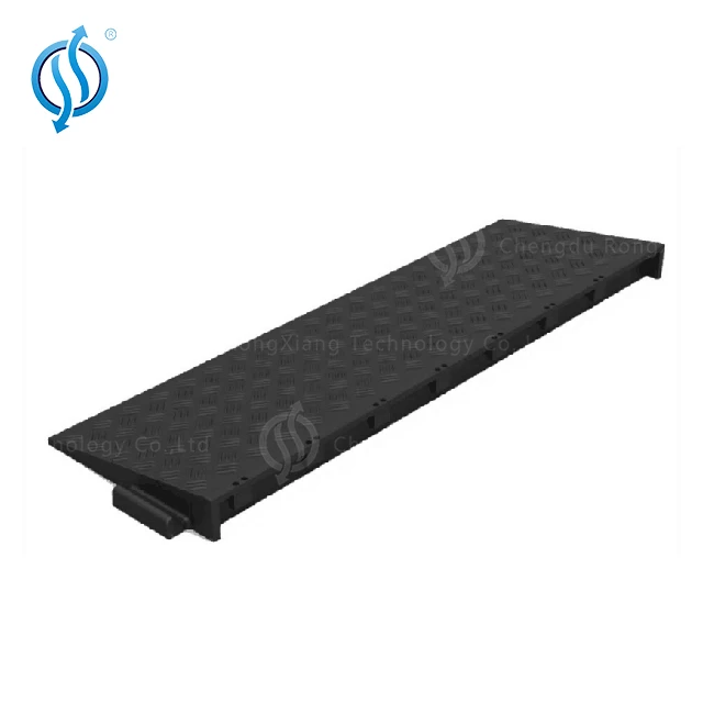 Guard Dog Polyurethane Heavy Duty Low Profile Cable Protector with ADA Compliant Ramp, Orange color