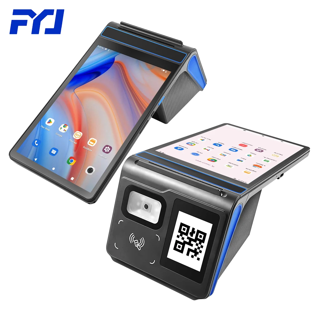 FYJ F1-88 8-дюймовый Android 12 NFC POS-машина все в одном мини-портативный сенсорный экран кассовый аппарат PDA решение для супермаркетов
