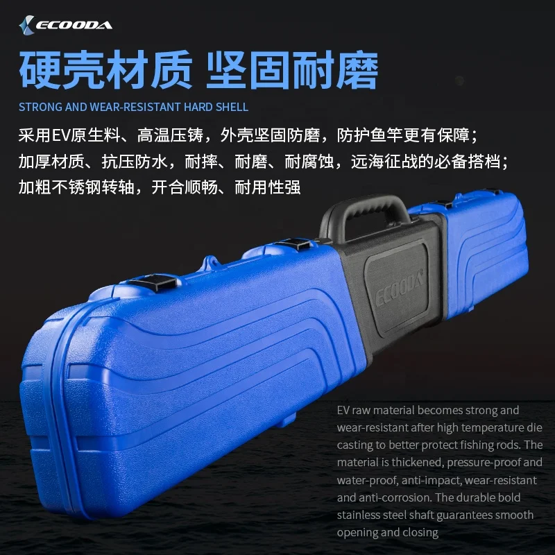 ECOODA Telescopic fishing rod case capacity contains 3 to 8 pieces fishing rods  1.5m to 2.2mDual-directional ajustable length