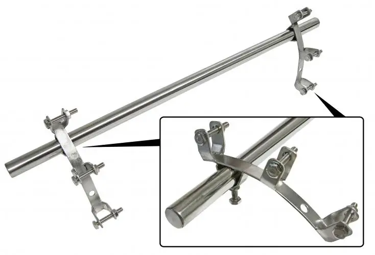 Stainless Steel Side Ladder Compatible with VW Type 2 Bus Splitscreen Baywindow 1950-1979