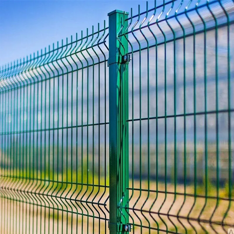 Galvanized Welded 3D Curved Anti-Climb Wire Mesh Fence with Peach Post for Outdoor Security