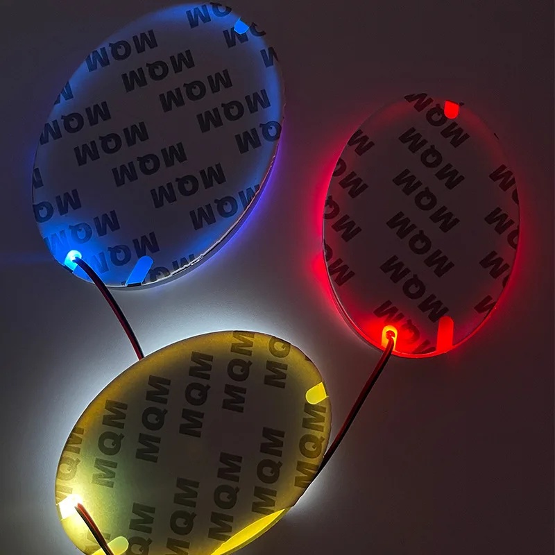 5D Car Front and Rear Logo Emblem Light Cold Light Luminous Logo Tail LED Lamp