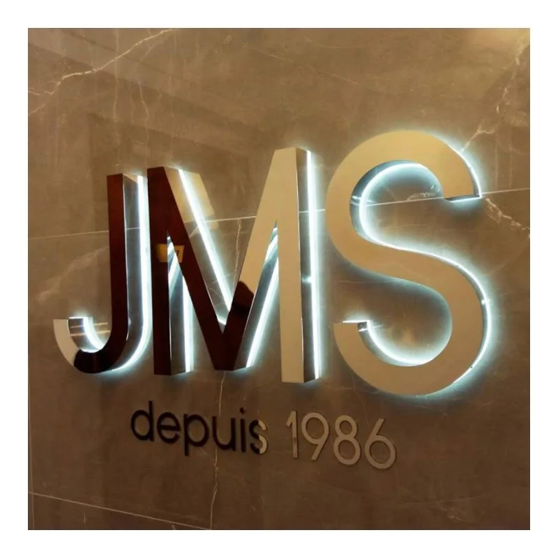 Luxury and high-quality constantly popular signs backlit letters sign metal letter logo letters with led strips