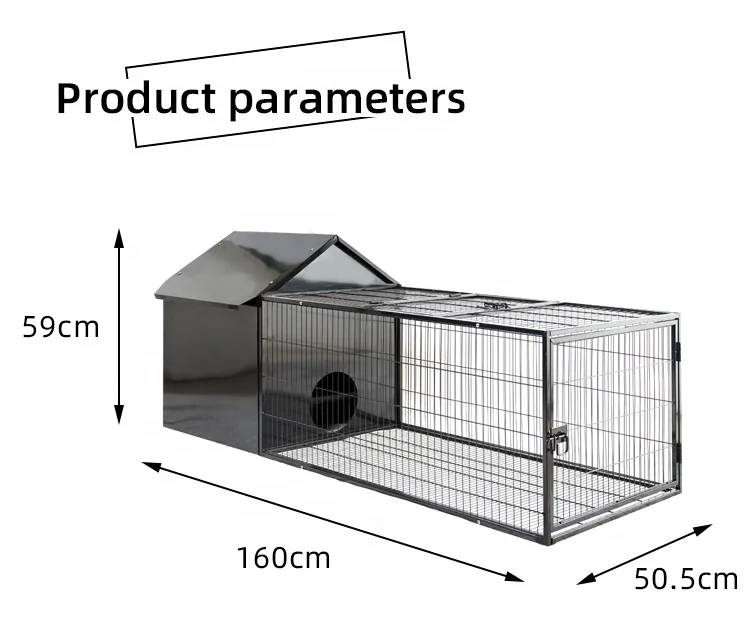 Large For Single Cages Indoor Rabbit Cage Wood Pet