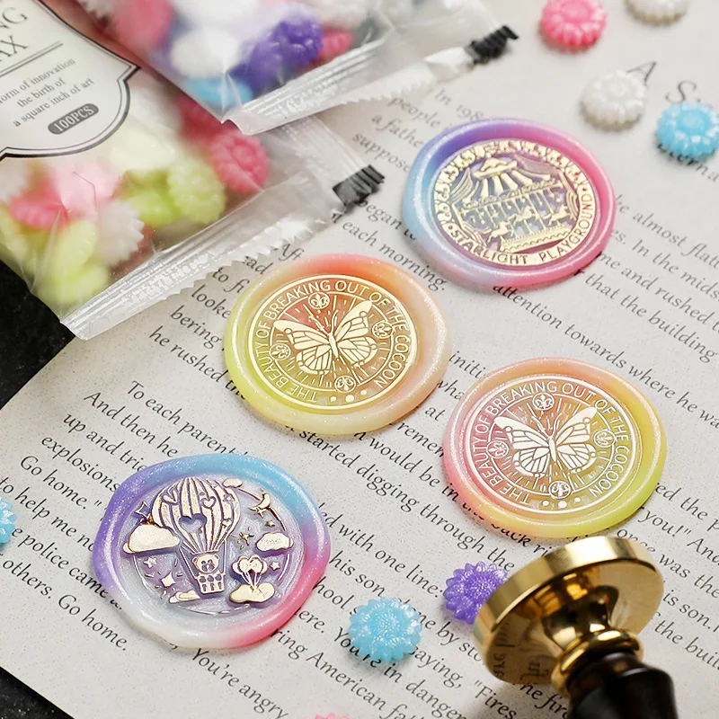 Factory Wholesale 35g 96 Colors Available Wax Seal Beads Bulk Sealing Wax Seal Beads for Wax Stamp