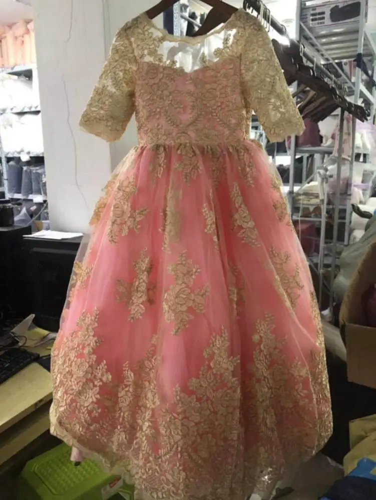 factory price high quality baby birthday dress boutique shop hot sale embroidery baby girl birthday dresses