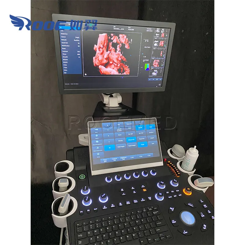 USC80 Профессиональный гинекологический допплеровский ультразвуковой аппарат 4D RealSkin 5D с тележкой