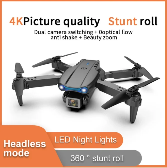 E99 4K Pro Professional Camera FPV RC Mini Drone With WiFi Aerial Photography Helicopter Foldable Quadcopter Gift Toys
