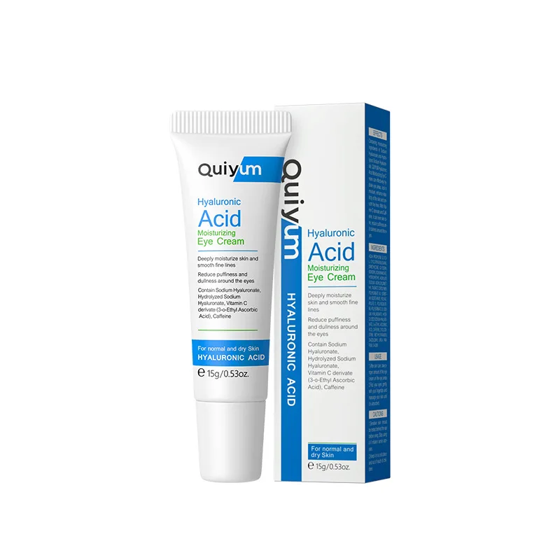 Hyaluronic acid Eye Cream 15g improves puffiness and dark circles around eyes and enhances skin tone Fade wrinkles