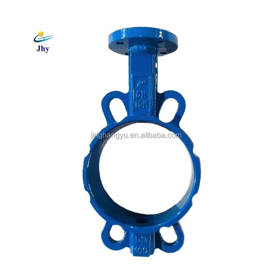 SS304 Disc Cast Iron Ductile Iron Wafer Type Handle Manual Operation Butterfly Valve To Saudi Arabia