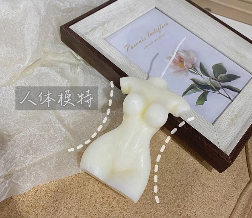 China Suppliers Male Female Body Candle Silicone Molds Fat Body Candle Mold Nude Torsoes