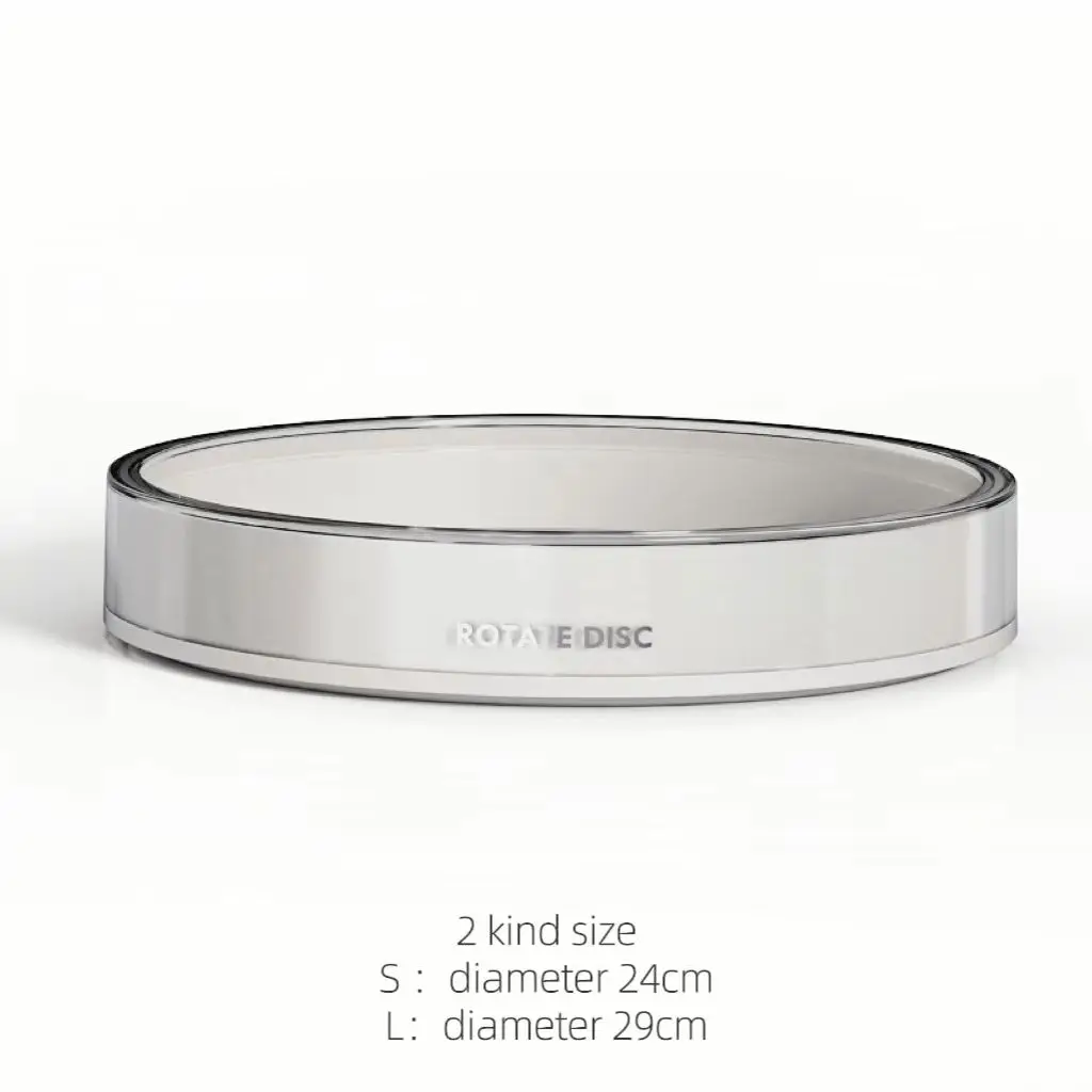 Two size option Large Capacity Multifunctional 360 degree Rotating Storage Tray for Pantry Bathroom General Storage