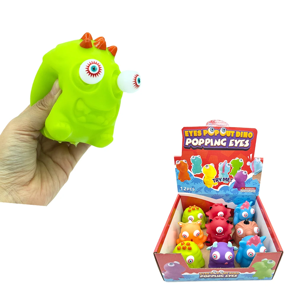 Wholesale Halloween Cartoon Animal Stress Doll Squeeze Toys Adult Eye Popping Stress Monsters Toy Sound Pet Toy Plush Squeaky Do