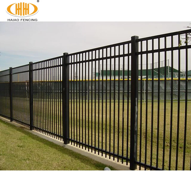 New Design Wrought Iron Fence Metal Ornamental Picket Fence Panel For Home Outdoor Horizontal Metal Fences And Gates For Houses