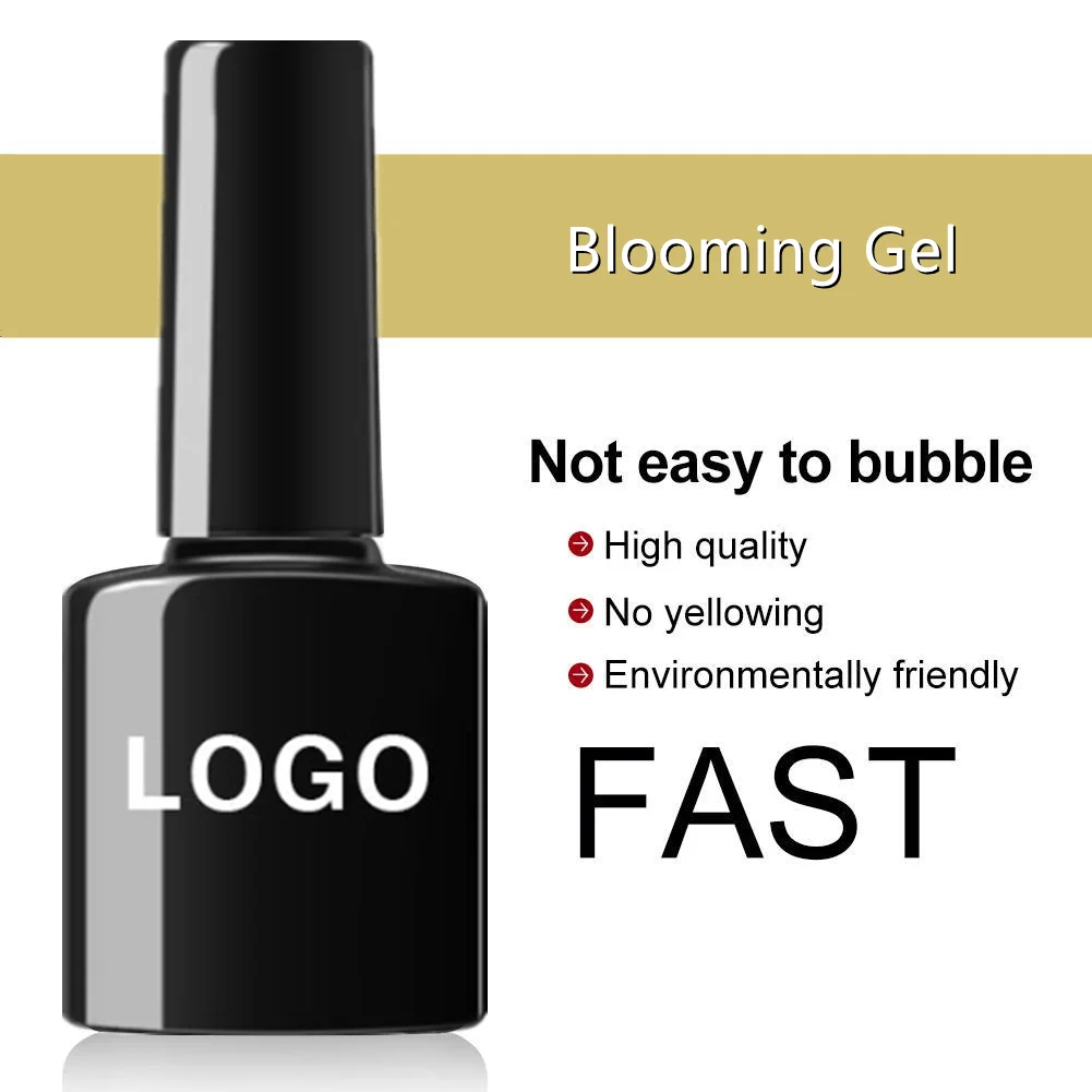Manicure Clear Uv/LED Non-Wipe Art Design Paint Blossom Gel For Blooming Flower Gel Polish