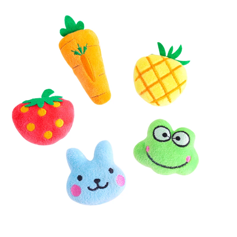 Catnip Toys for Cats 5Pcs Interactive  Toys Cute Shape Soft Plush Cat Pillow for Cat Kitten