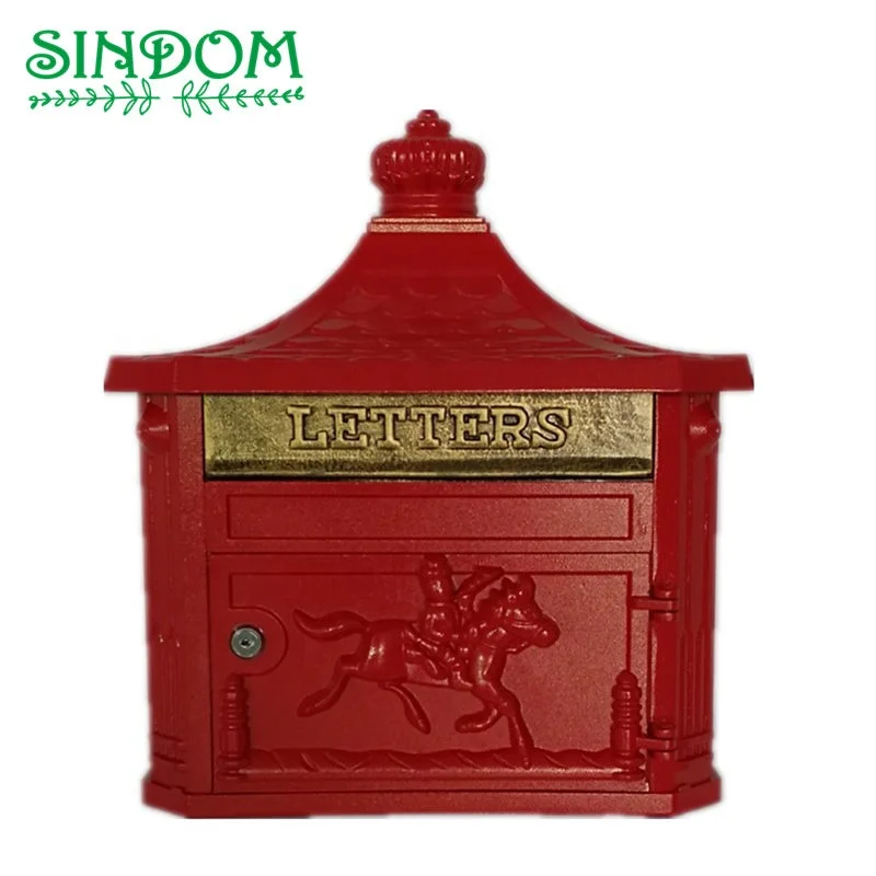 Уличный декоративный литый алюминиевый настенный почтовый ящик с буквами