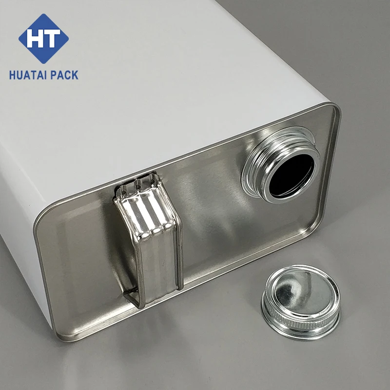 Gallon Rectangular Metal Can Screw Top Chemical F-style Cans