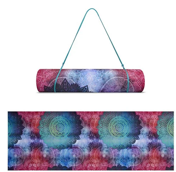 
Custom printed non slip eco friendly gym equipment exercise fitness staying PVC pilates yoga mat 