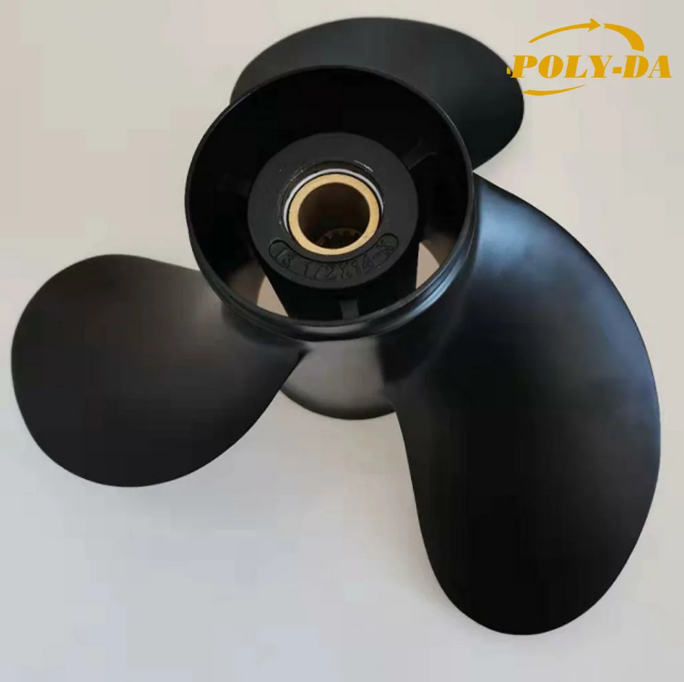 HOT SALE 50-130HP 13 1/2X14-K boat underwater engine  STAINLESS STEEL marine  OUTBOARD PROPELLER   for  YAMAHA outboard engine