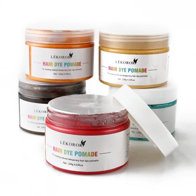 Private Label hair colour wax Temporary Coloring Clay Hair Paint Colorful Hair Dye