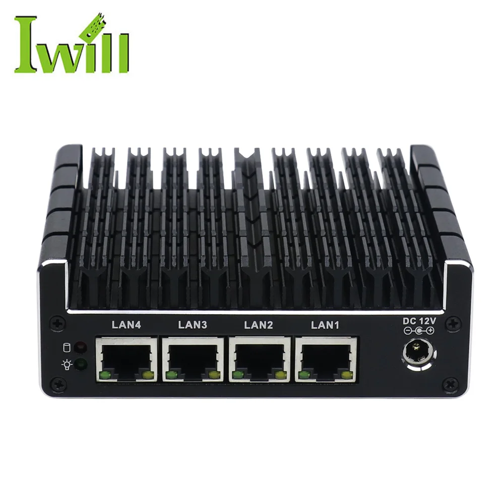 IWILL 4  i211AT LAN network appliance pfsense firewall  J3160  processor support AES-NI network router
