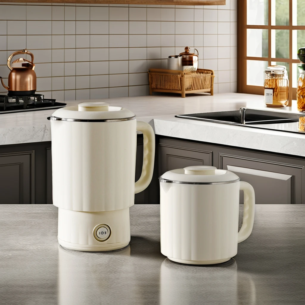 Travel Water Tea Coffee Mini Portable Folding  Commercial Automatic stainless steel electric kettle Jug Foldable Electric Kettle